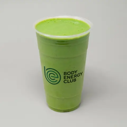 Tropical Greens Smoothie in 24 oz togo cup.