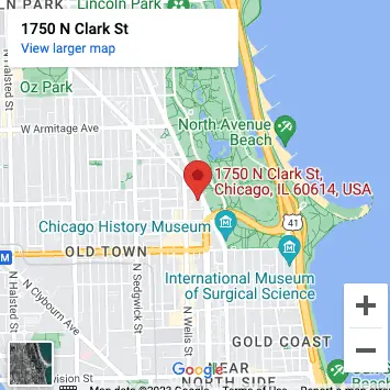 Google map showing location of Body Energy Club Lincoln Park, This Link Will Open in New Window tab